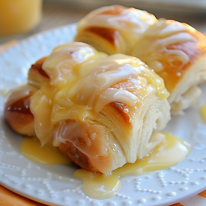 Orange Rolls with Sour Cream Butter Glaze