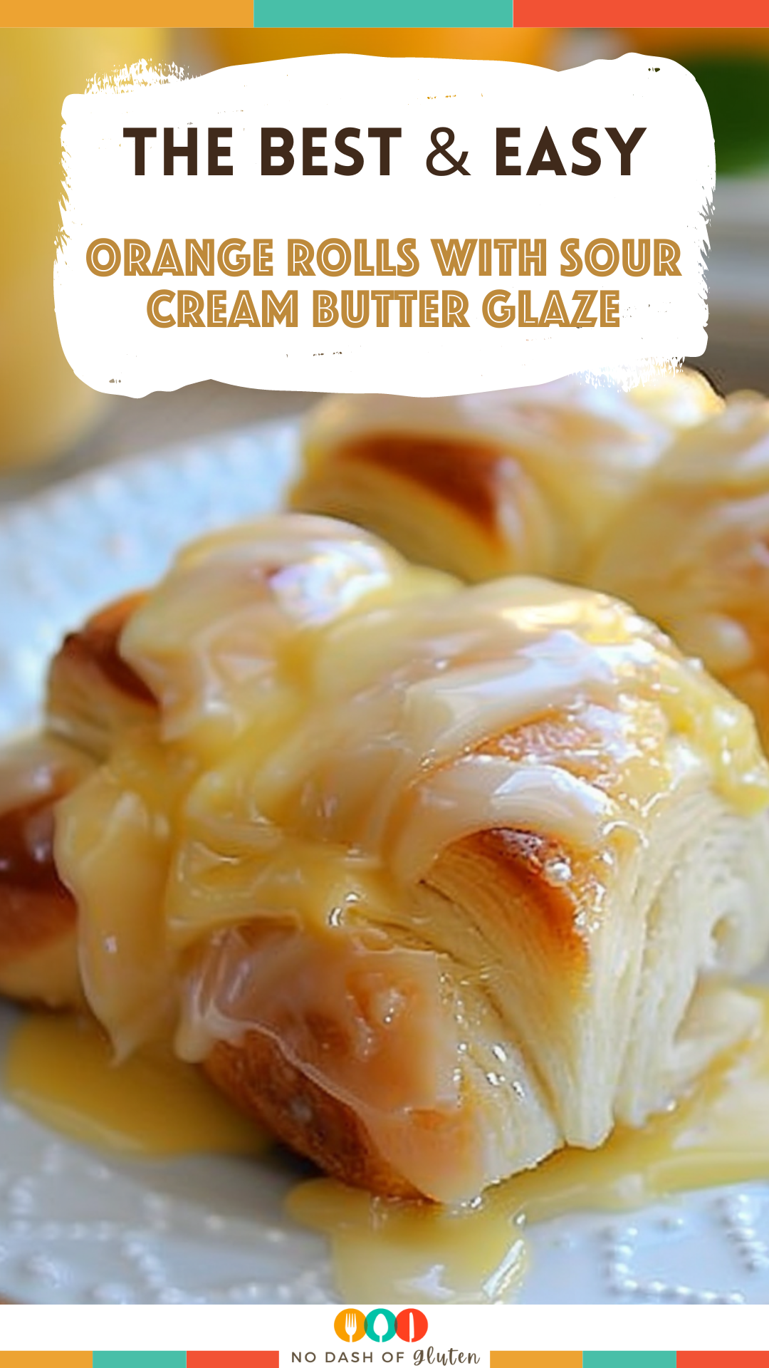 Orange Rolls with Sour Cream Butter Glaze