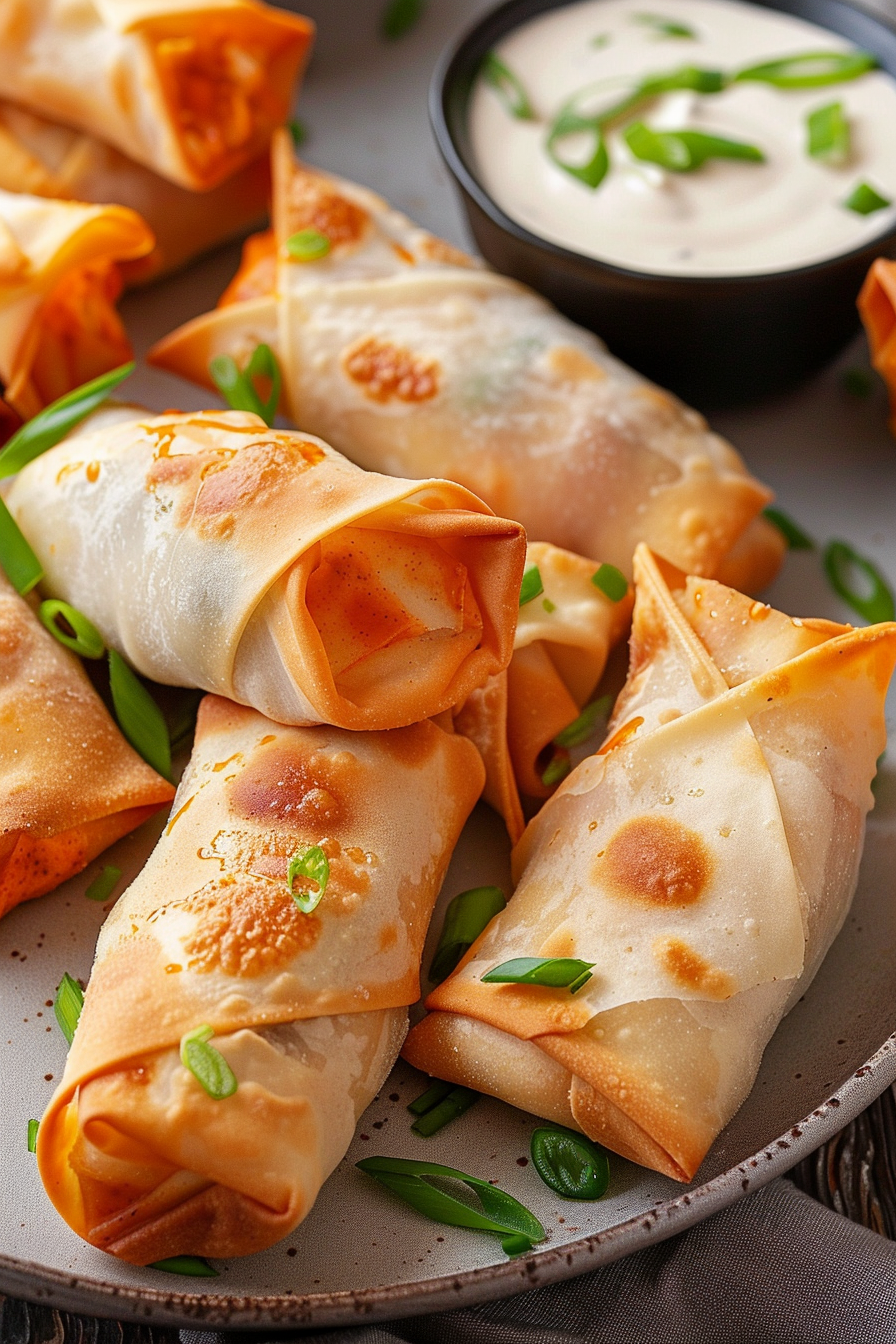 Buffalo Chicken Egg Rolls Recipe