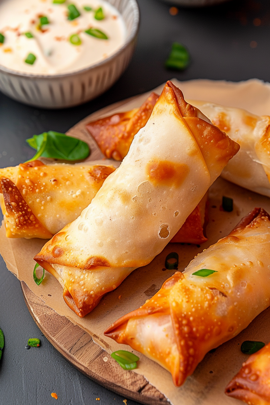 Buffalo Chicken Egg Rolls Recipe