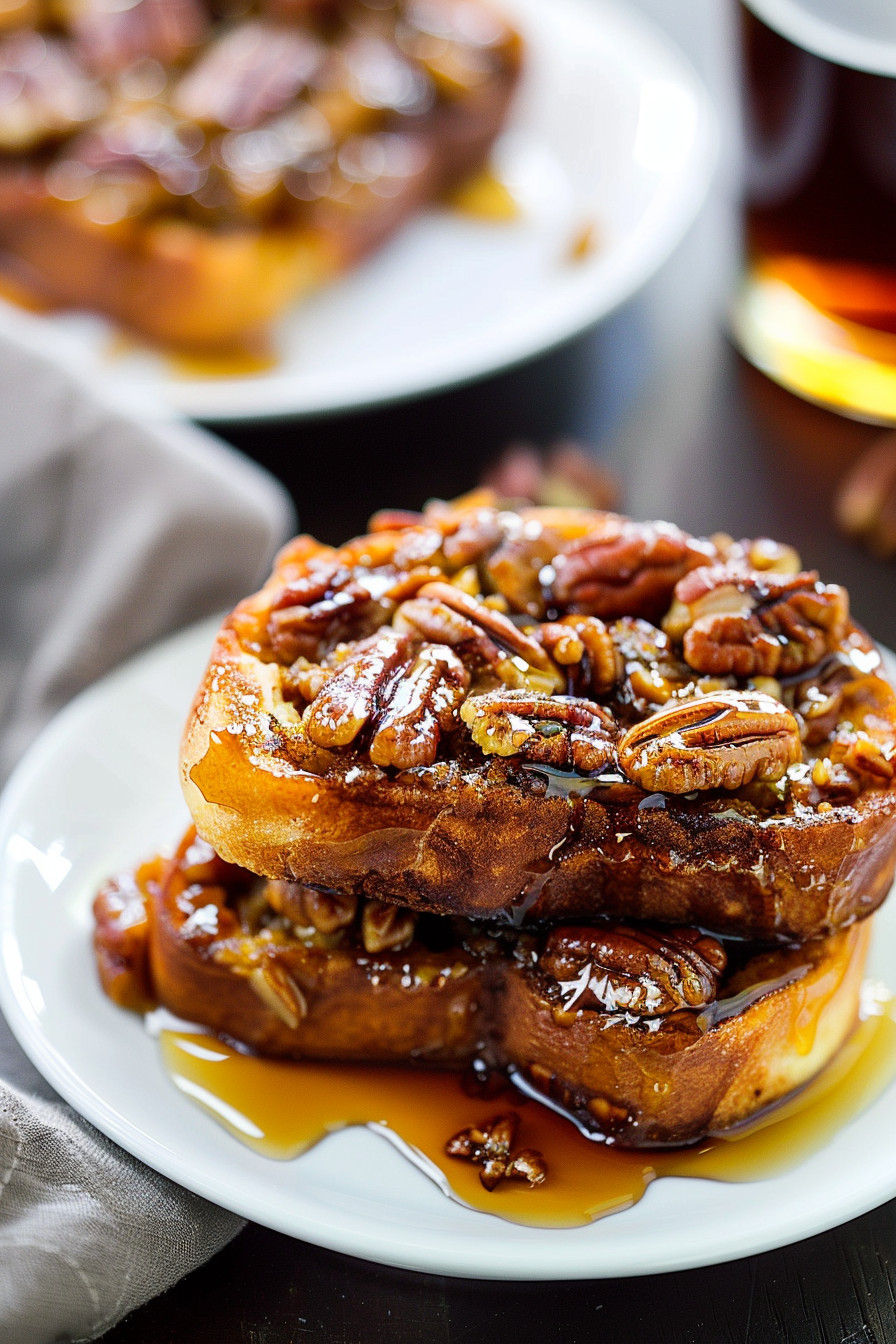 Overnight Pecan Pie French Toast