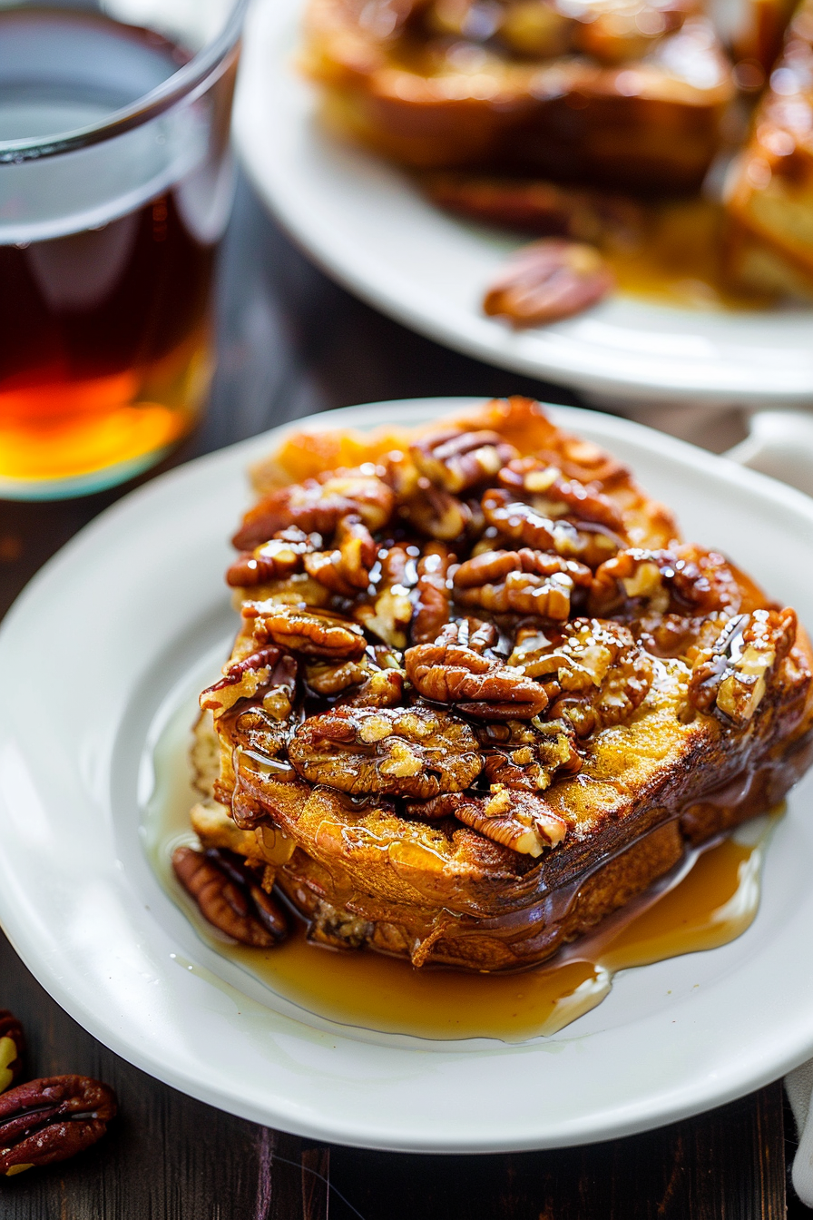 Overnight Pecan Pie French Toast