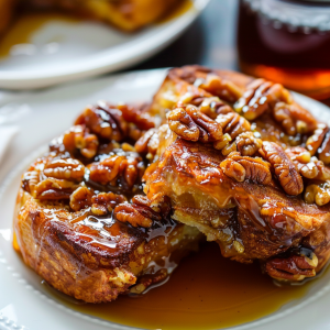 Overnight Pecan Pie French Toast