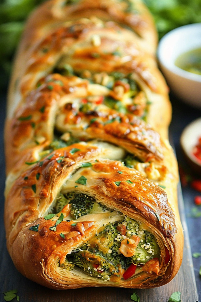 Chicken and Broccoli Braid