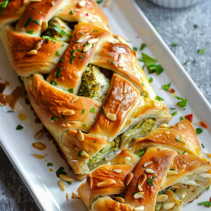 Chicken and Broccoli Braid