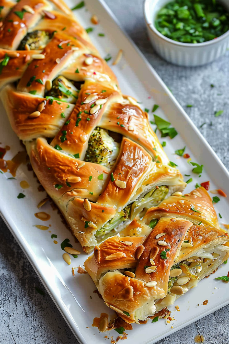 Chicken and Broccoli Braid