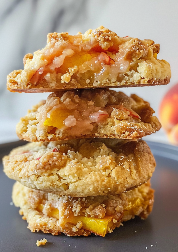 Easy Peach Cobbler Cookies