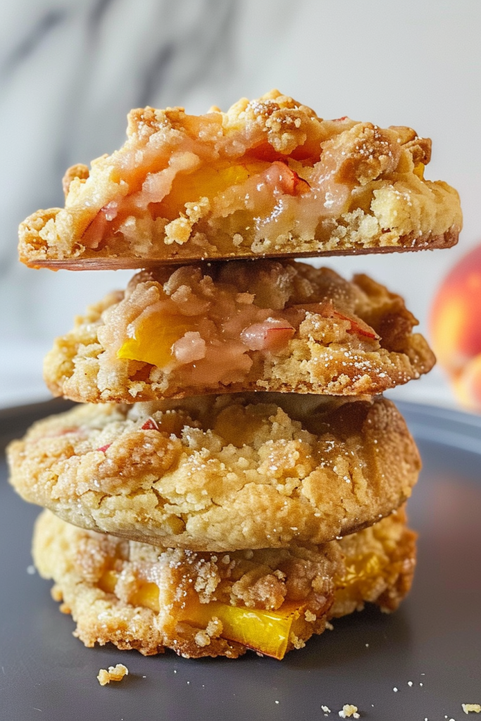 Easy Peach Cobbler Cookies