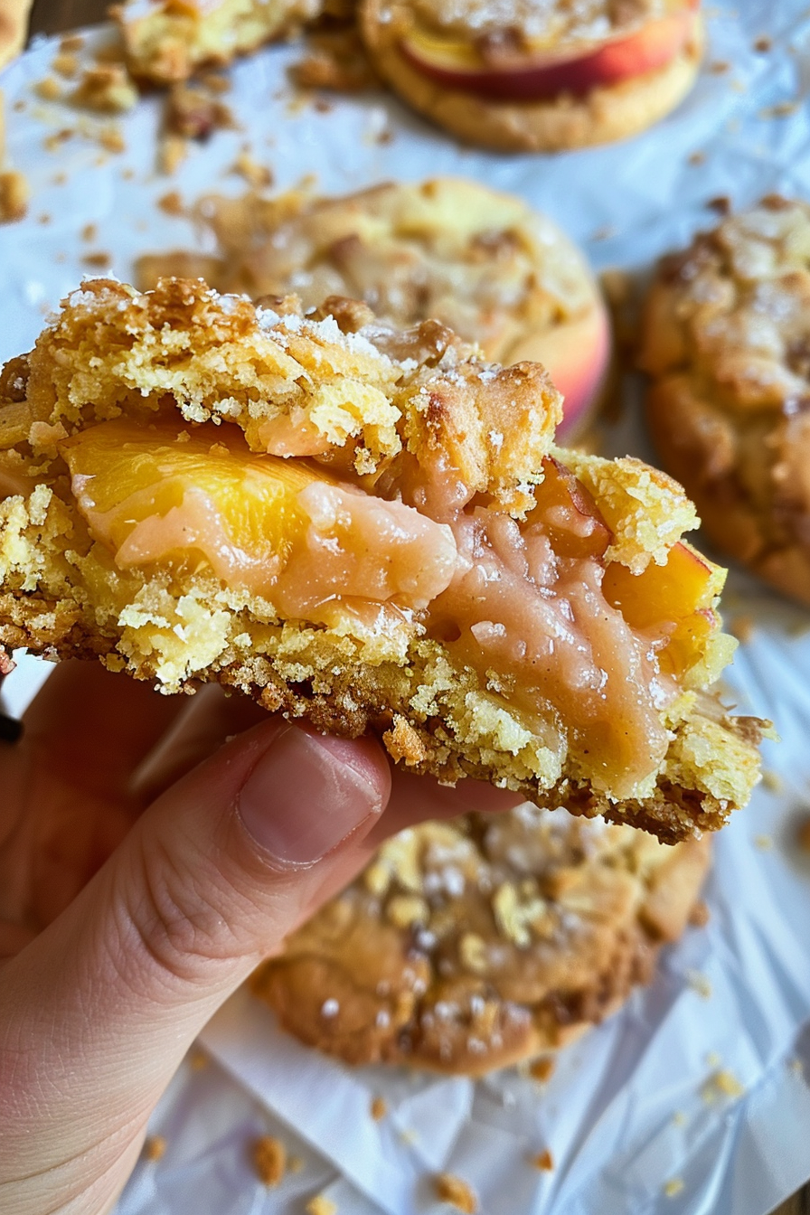 Easy Peach Cobbler Cookies