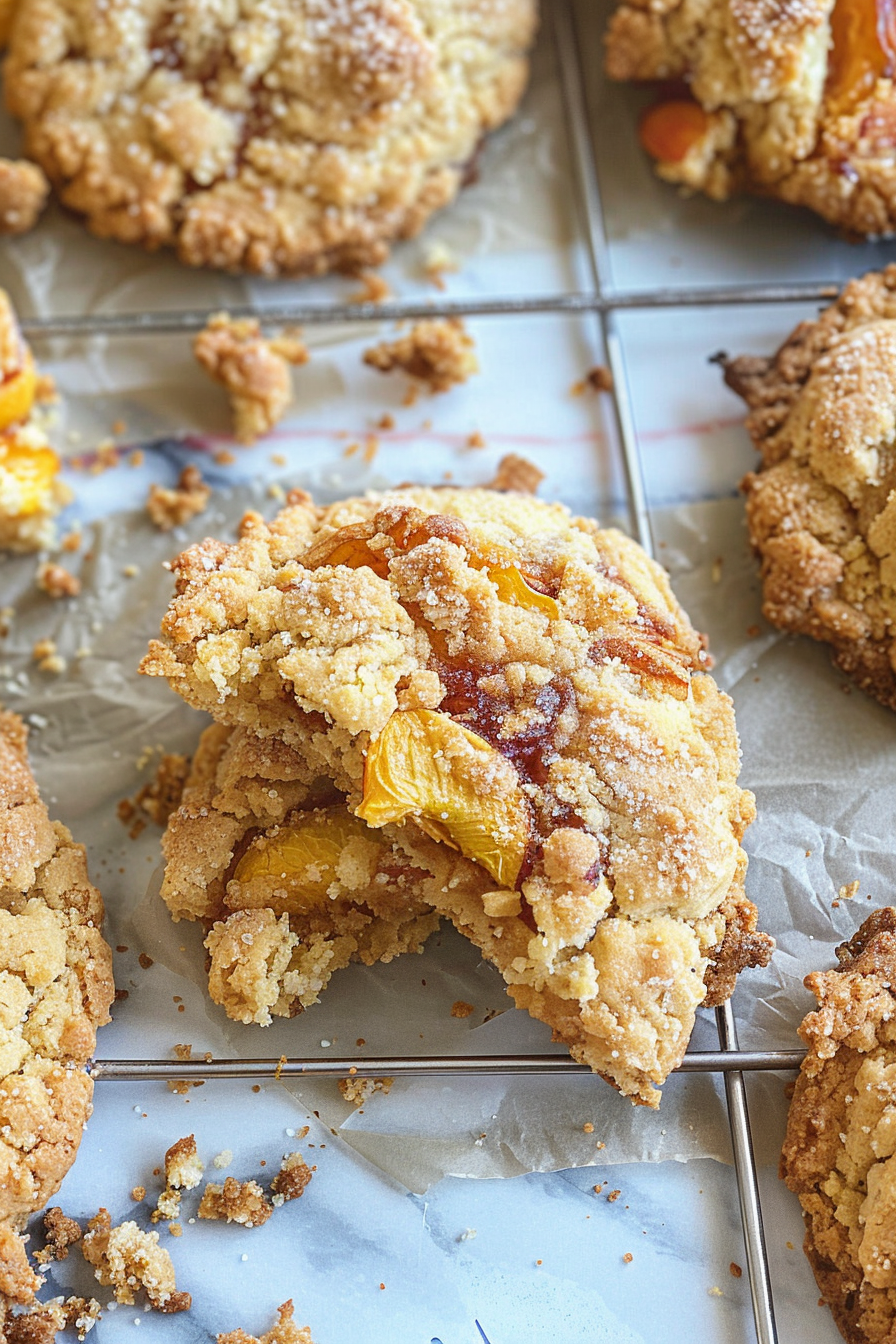 Easy Peach Cobbler Cookies