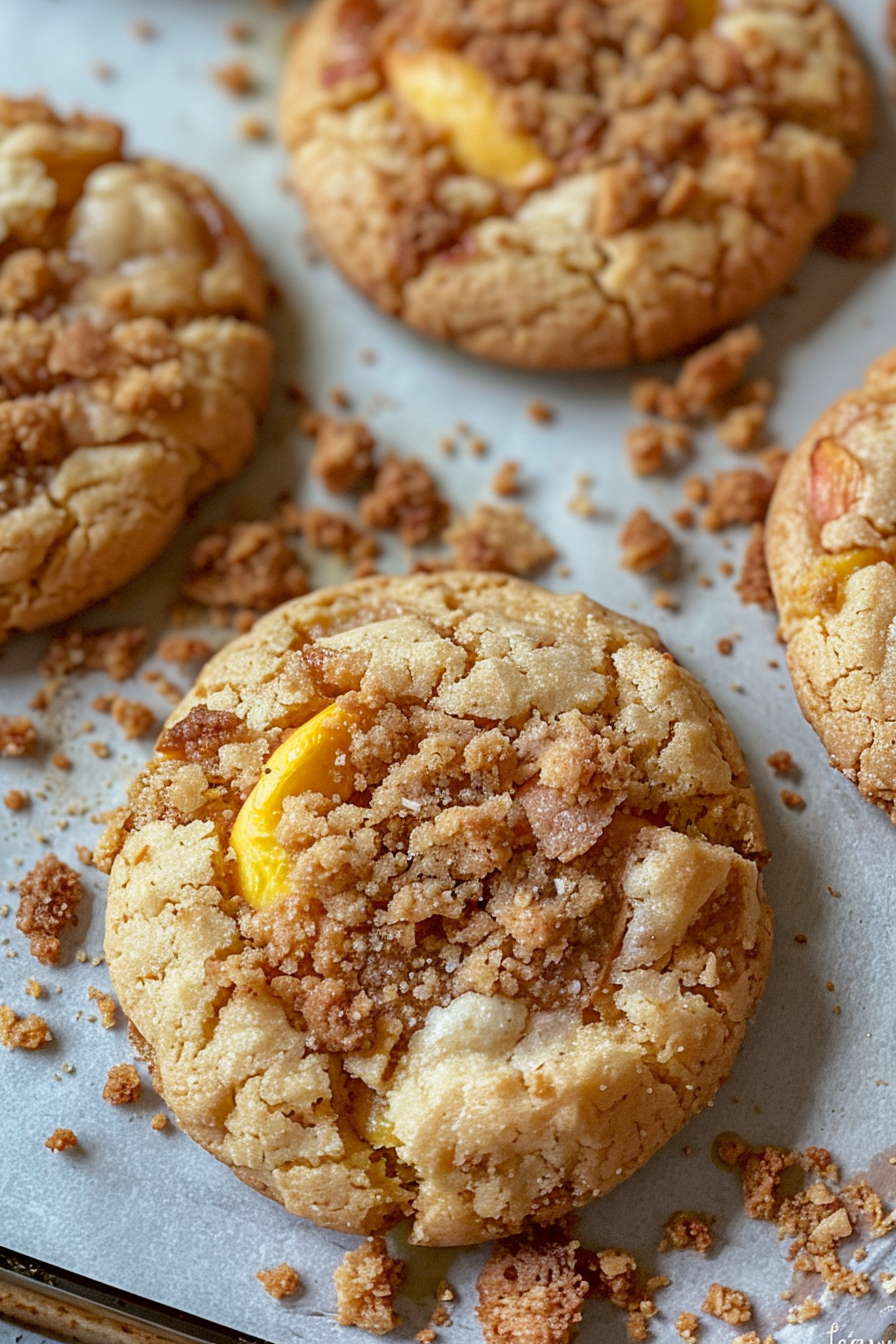 Easy Peach Cobbler Cookies