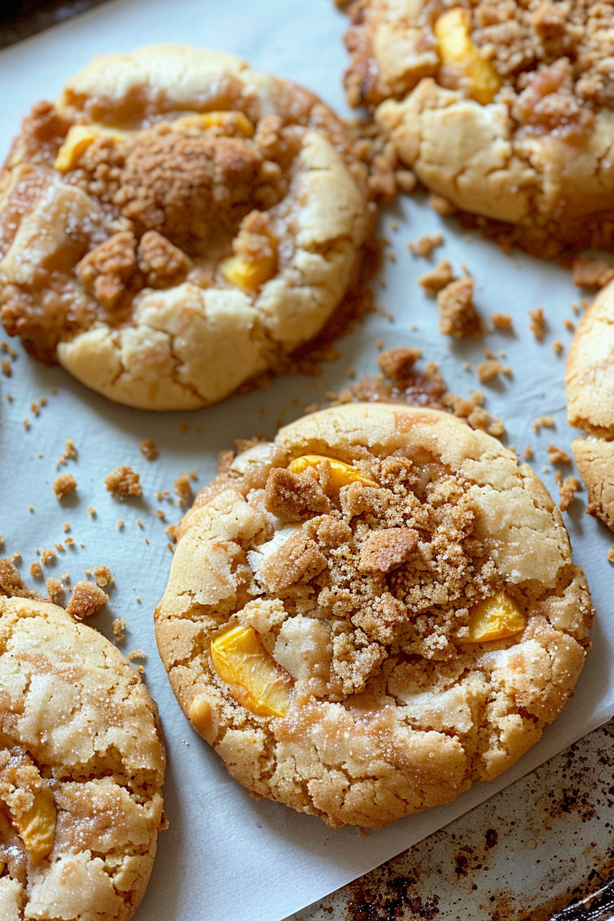 Easy Peach Cobbler Cookies