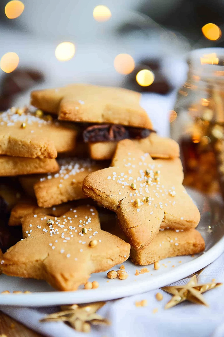 Peanut Butter Honey Shortbread Cookies