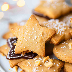 Peanut Butter Honey Shortbread Cookies