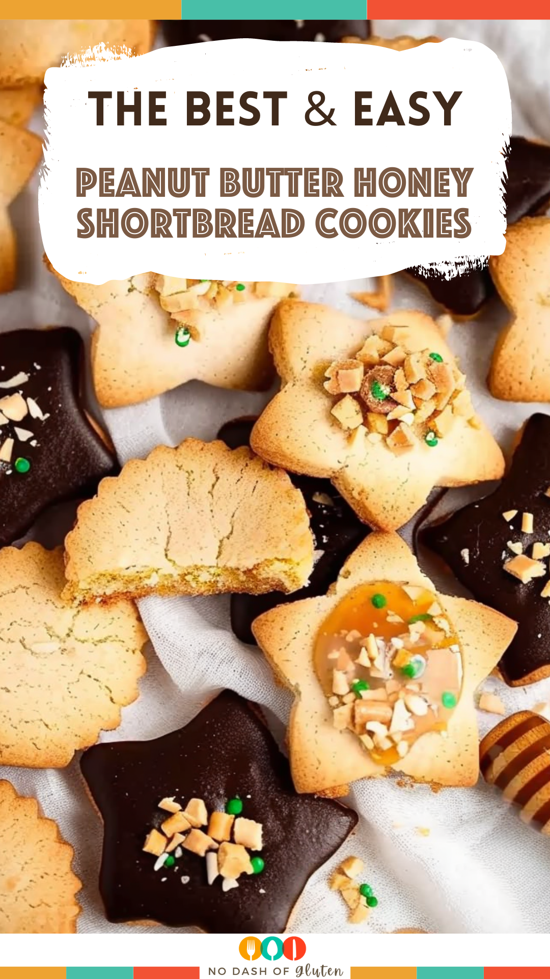 Peanut Butter Honey Shortbread Cookies