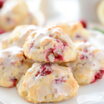 Fluffy Lemon Raspberry Scones