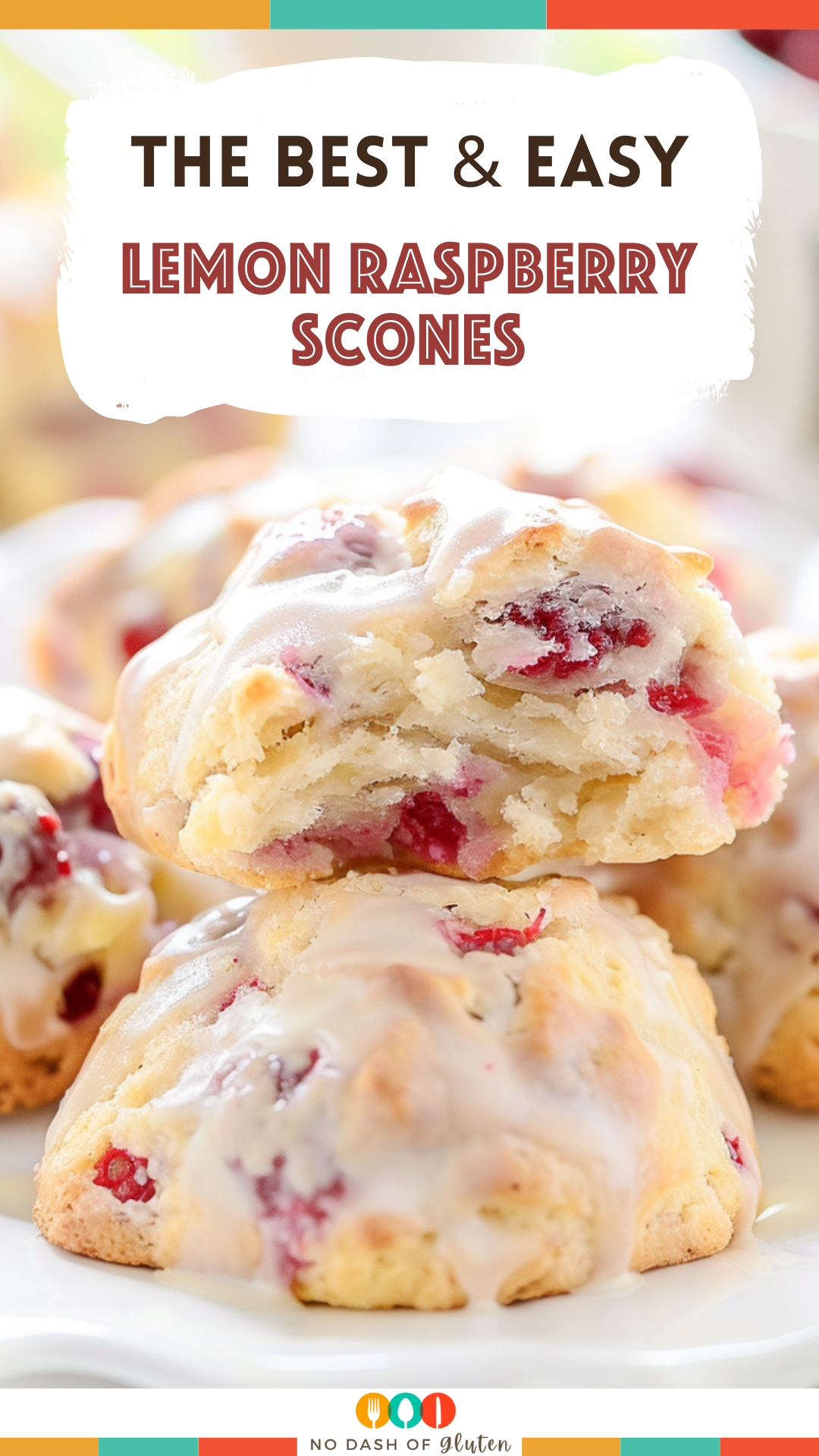 Fluffy Lemon Raspberry Scones