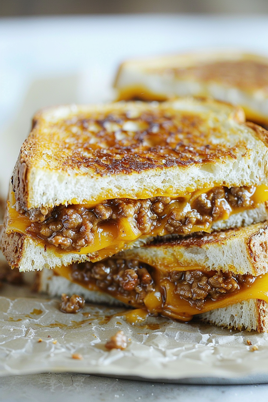 Classic Sloppy Joe Grilled Cheese