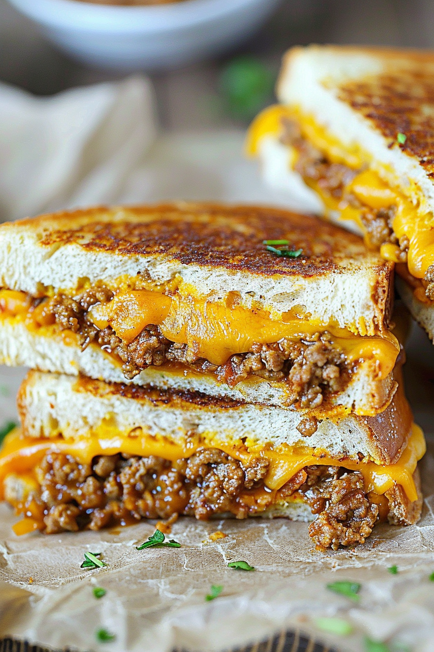 Classic Sloppy Joe Grilled Cheese