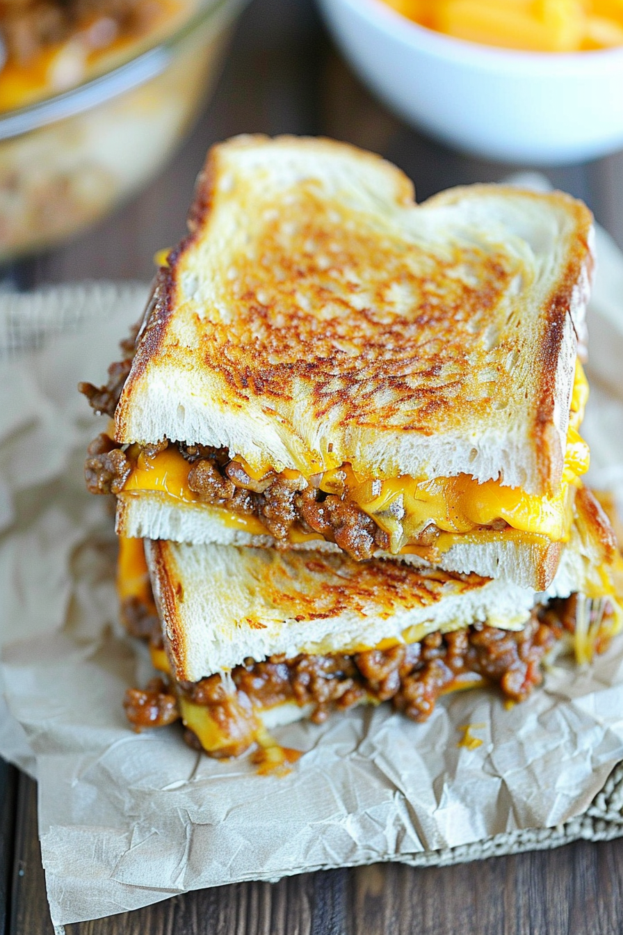 Classic Sloppy Joe Grilled Cheese