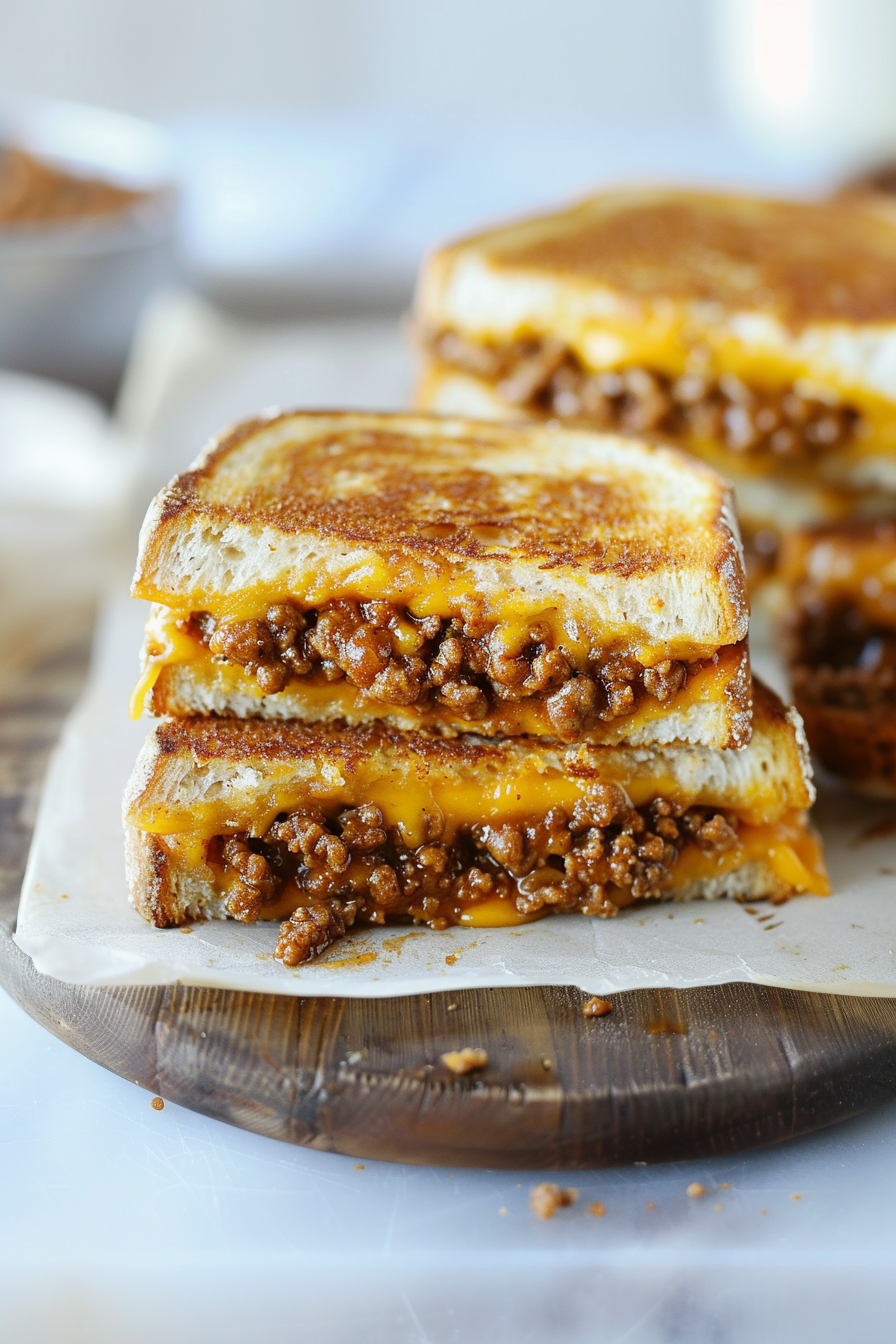 Classic Sloppy Joe Grilled Cheese