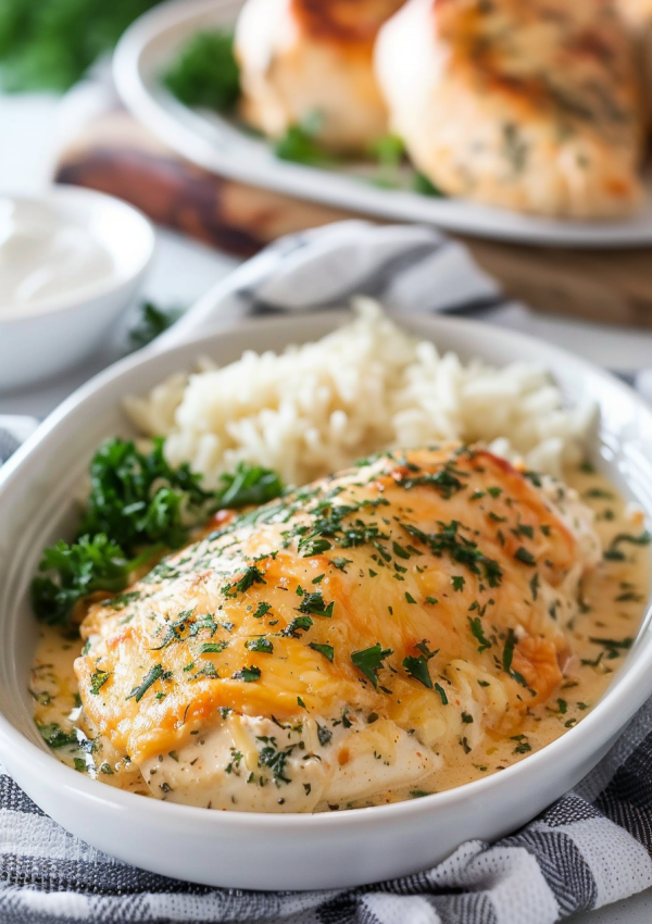 Delicious Smothered Sour Cream Chicken