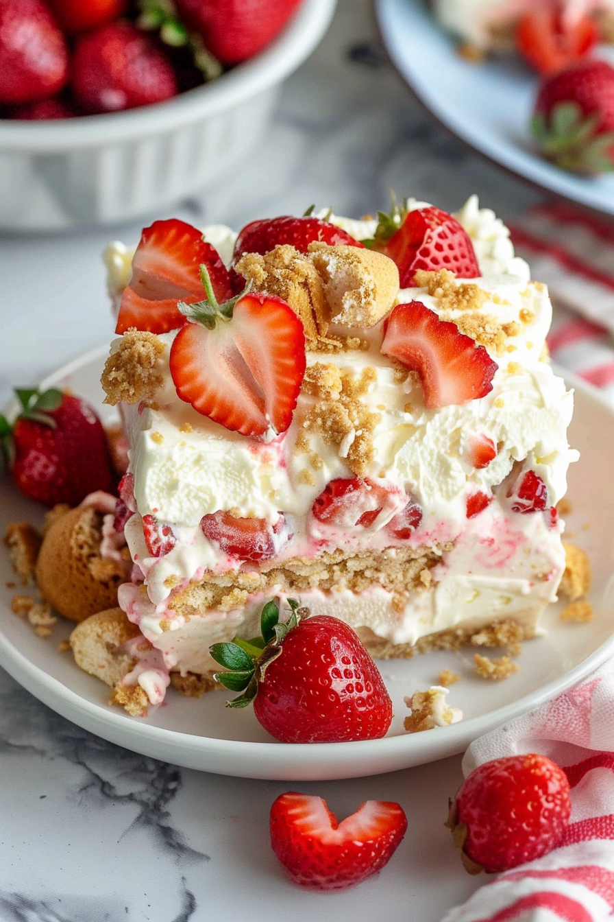 Strawberry Icebox Cake Recipe