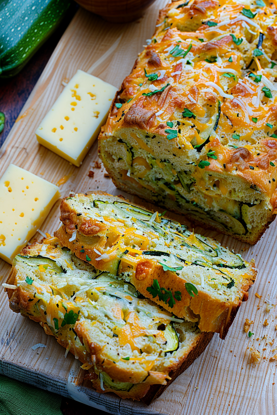 Cheesy Zucchini Bread