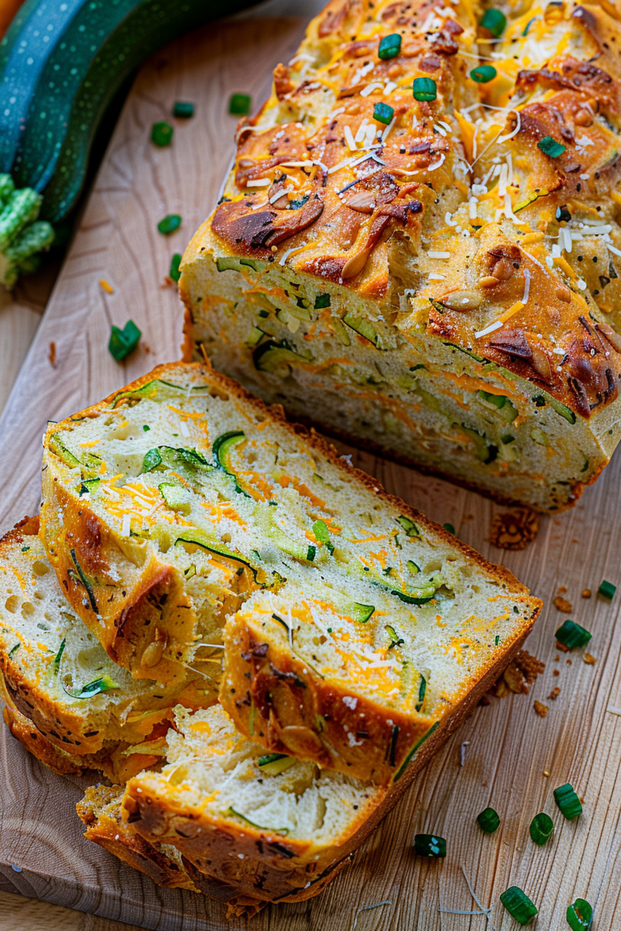 Cheesy Zucchini Bread