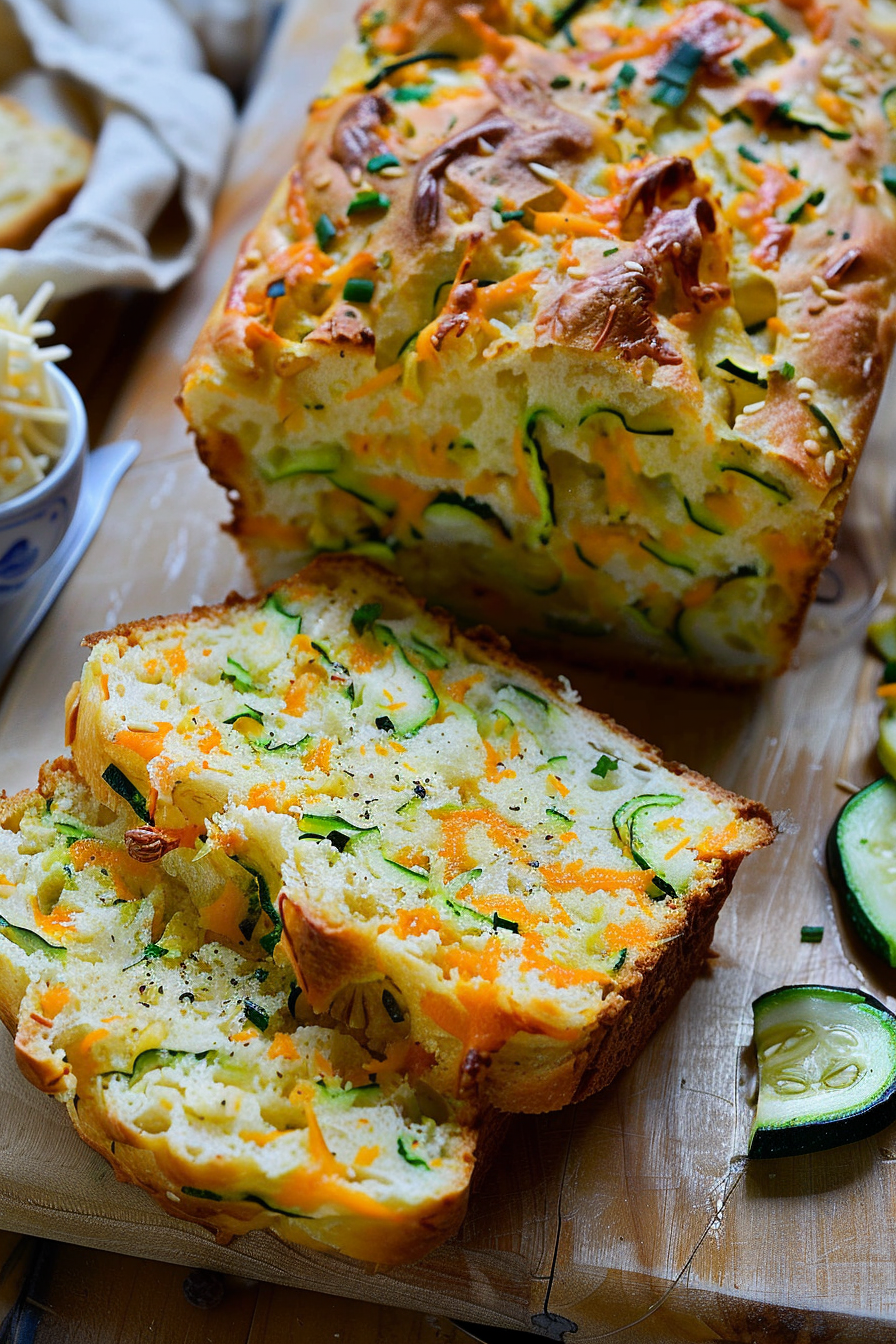 Cheesy Zucchini Bread