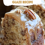 Apple Pecan Cake with Caramel Glaze Recipe