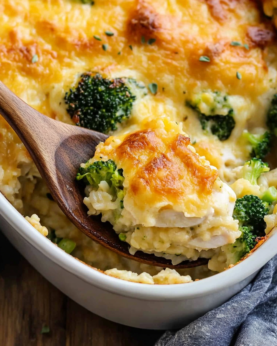 Broccoli Cheddar Chicken and Rice Casserole Recipe