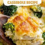 Broccoli Cheddar Chicken and Rice Casserole Recipe