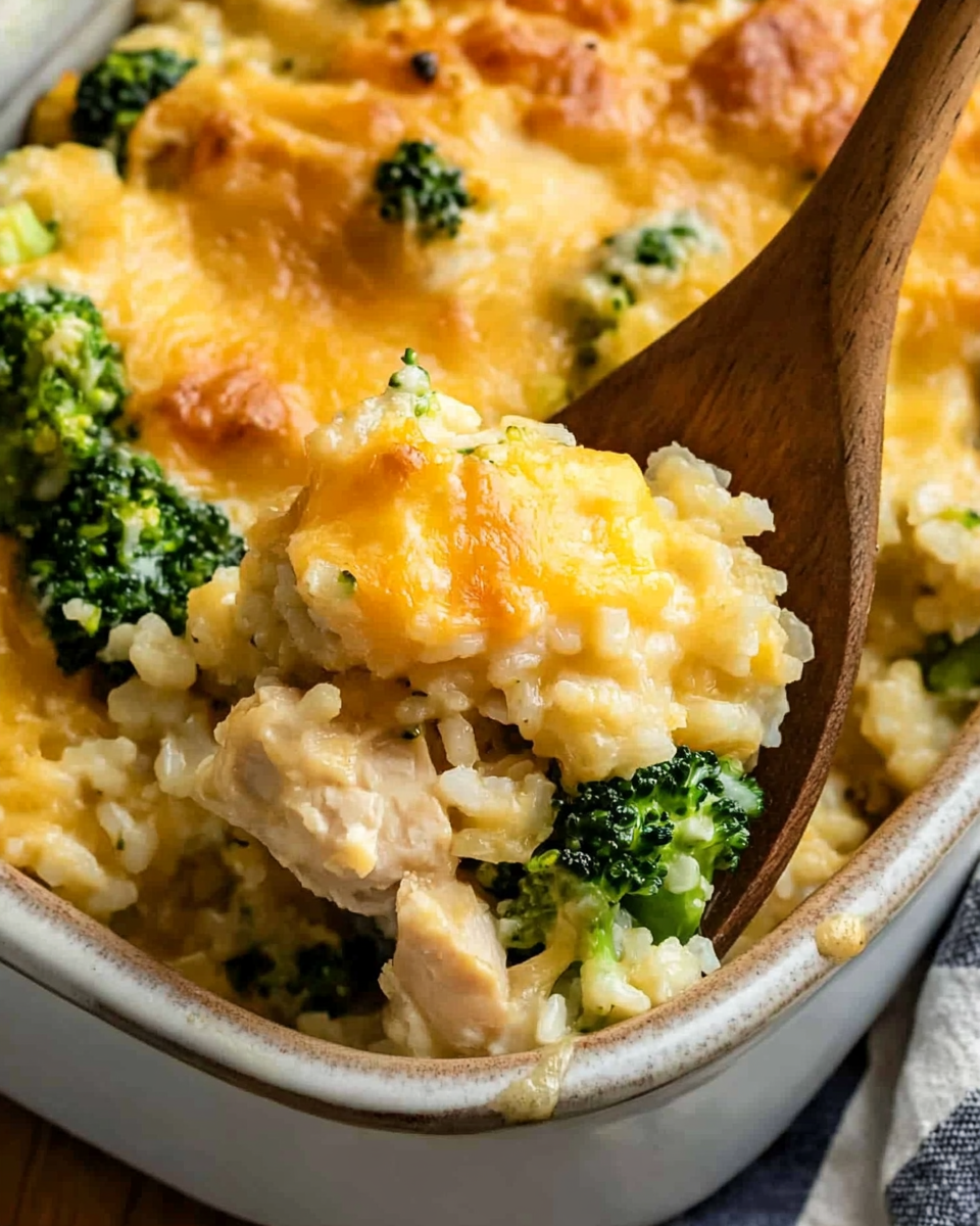 Broccoli Cheddar Chicken and Rice Casserole Recipe