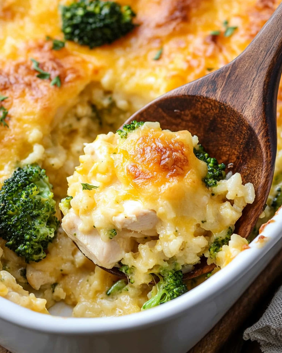 Broccoli Cheddar Chicken and Rice Casserole Recipe