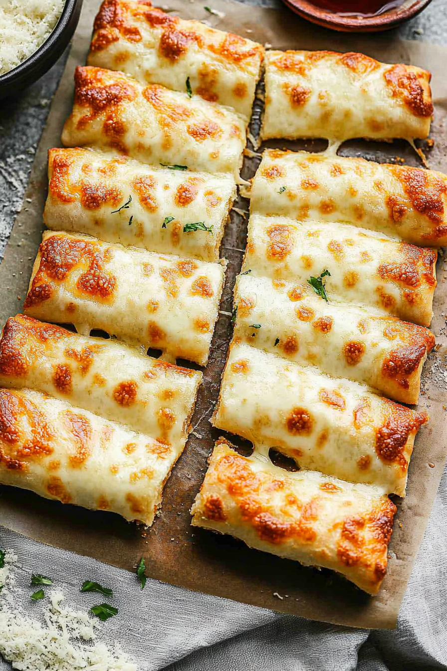 Cheesy Garlic Breadsticks Recipe