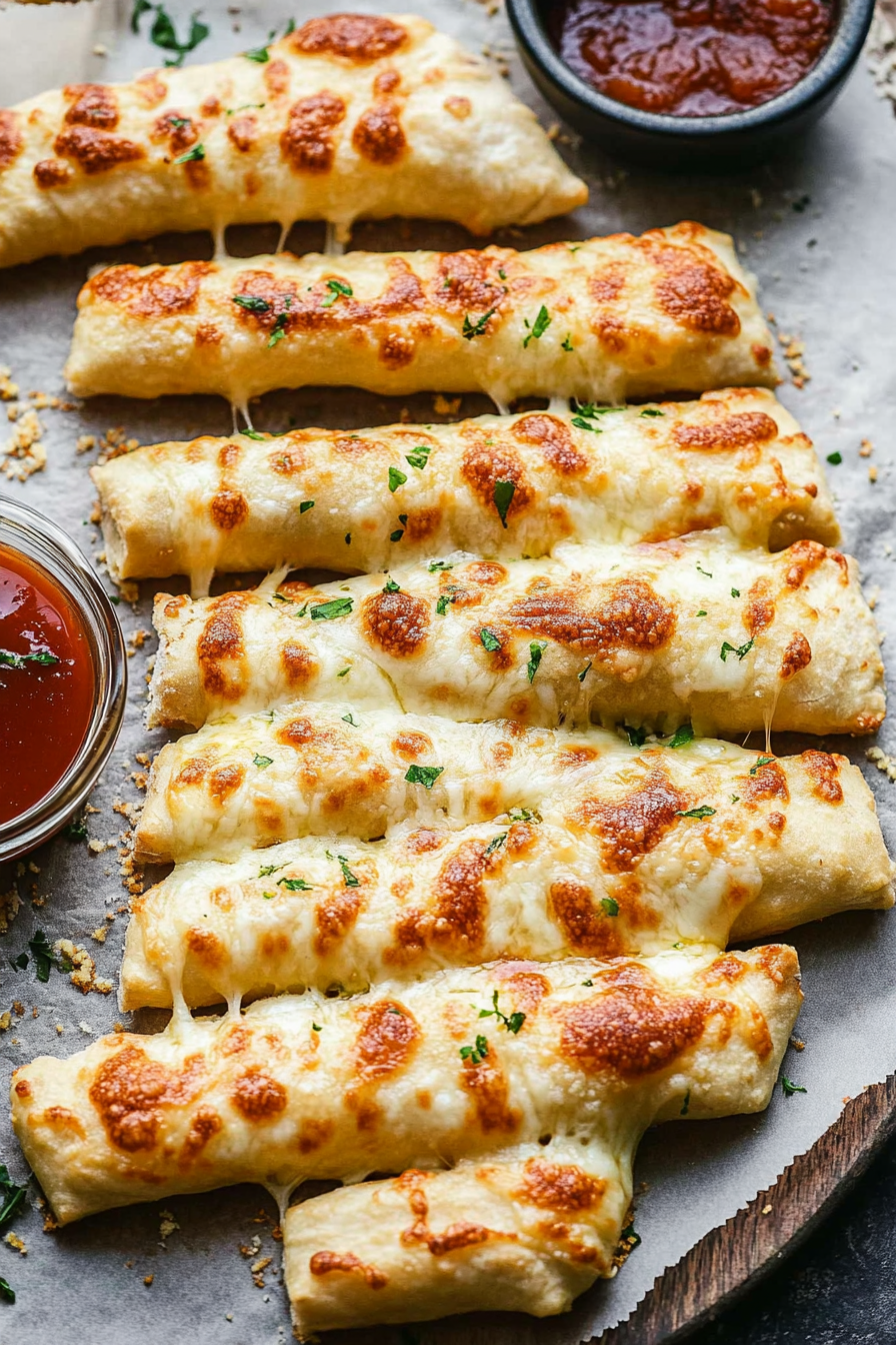 Cheesy Garlic Breadsticks Recipe