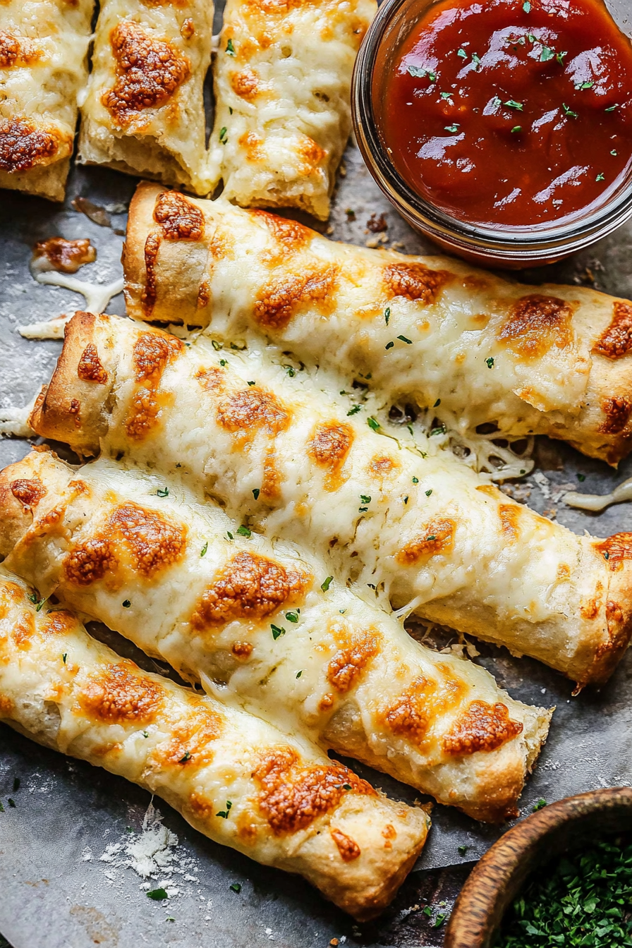 Cheesy Garlic Breadsticks Recipe