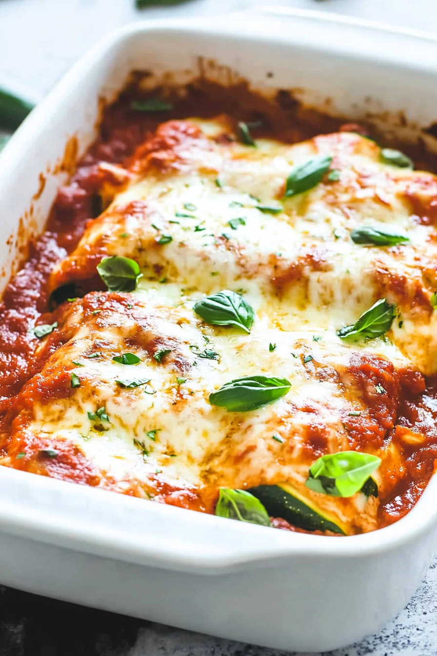 Cheesy Zucchini Lasagna Roll-Ups