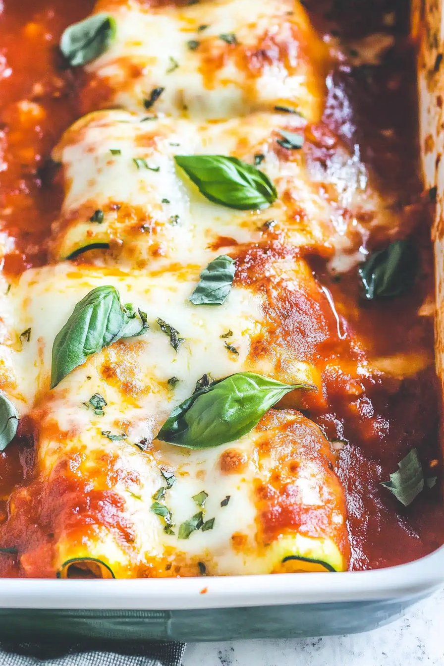 Cheesy Zucchini Lasagna Roll-Ups