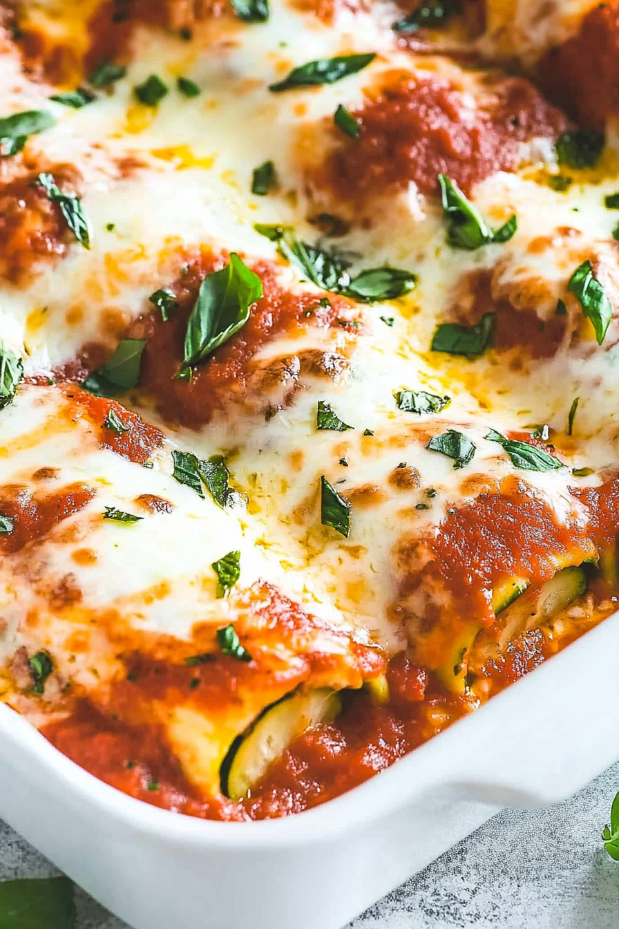 Cheesy Zucchini Lasagna Roll-Ups