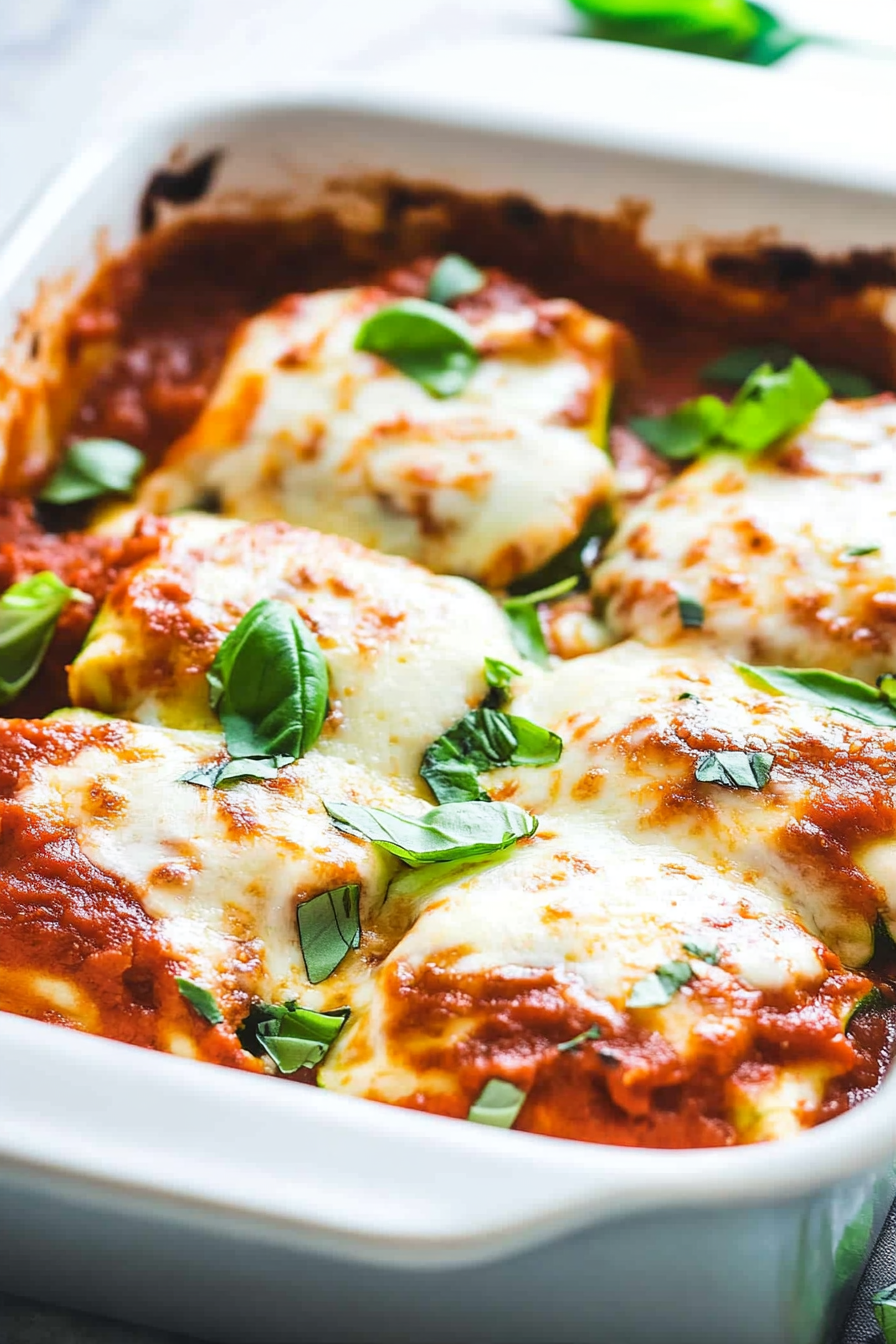 Cheesy Zucchini Lasagna Roll-Ups