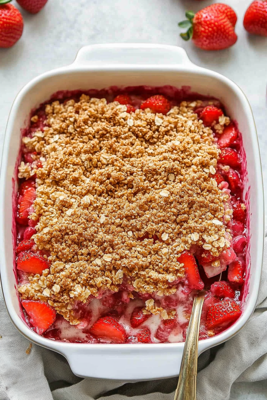 Classic Strawberry Rhubarb Crisp