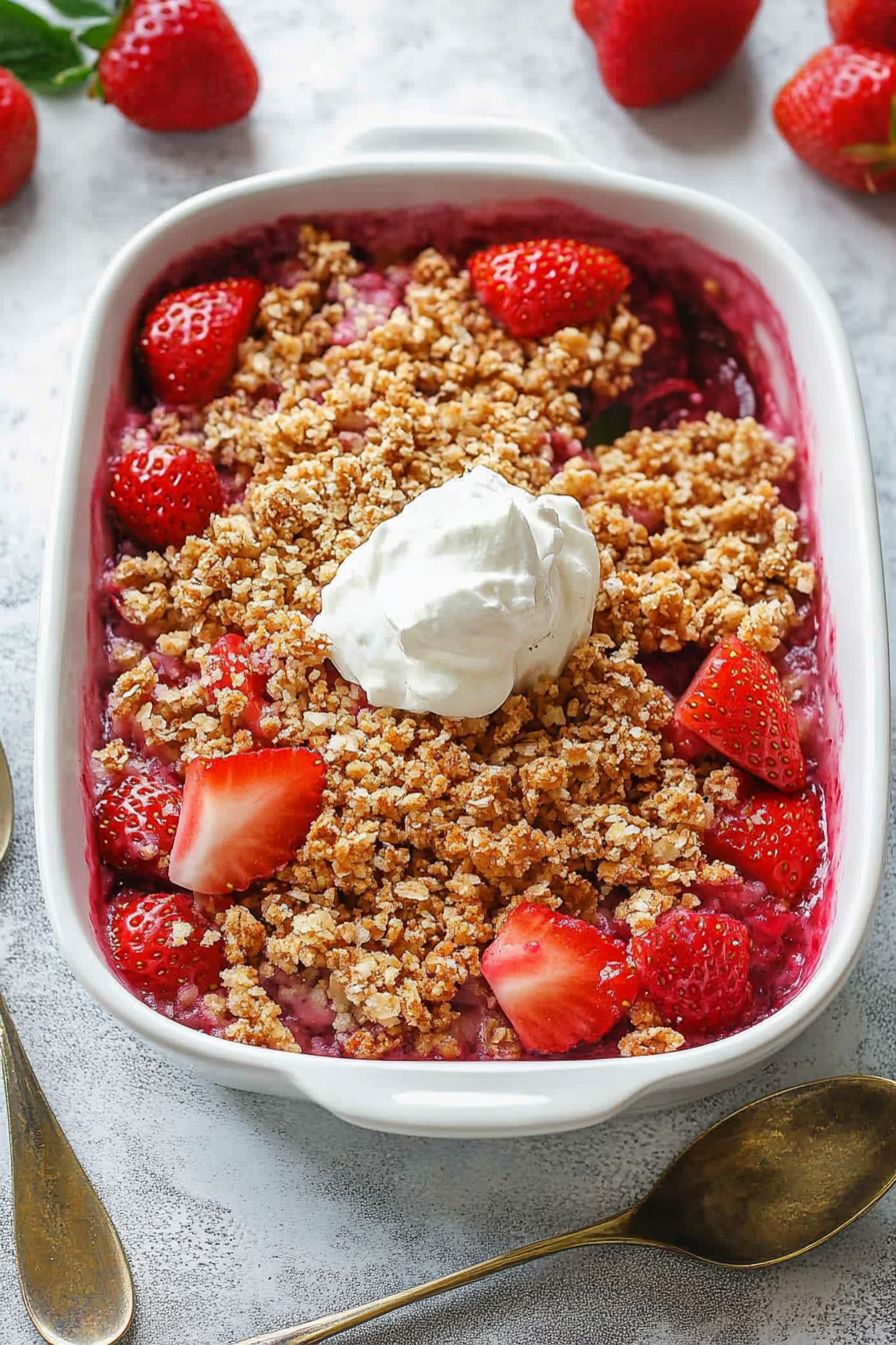 Classic Strawberry Rhubarb Crisp