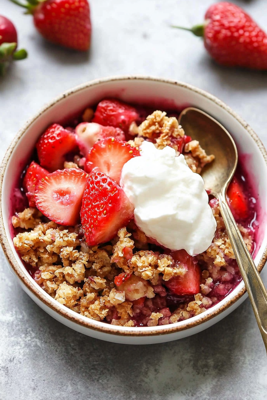 Classic Strawberry Rhubarb Crisp