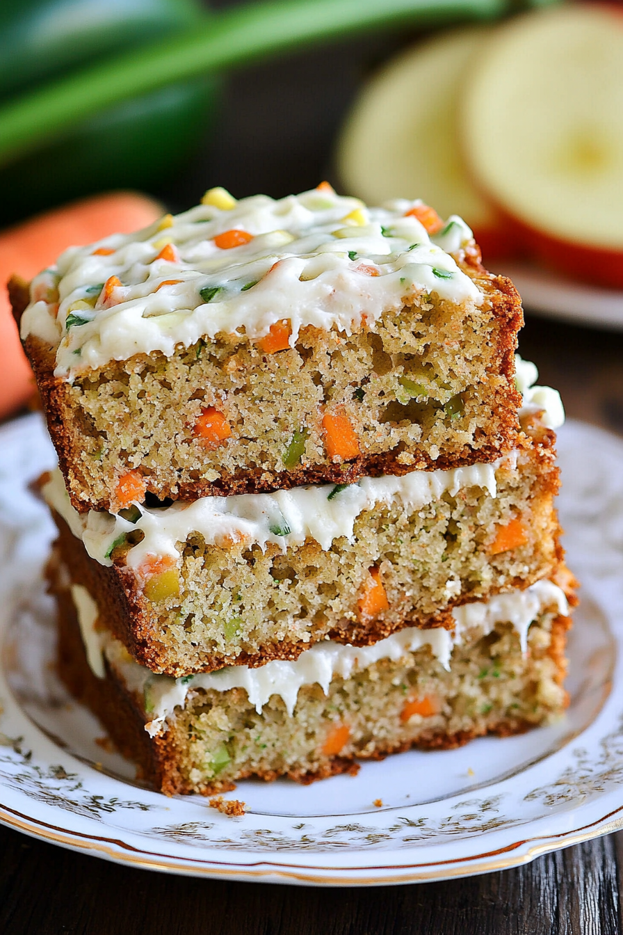 Easy Carrot Apple Zucchini Bread