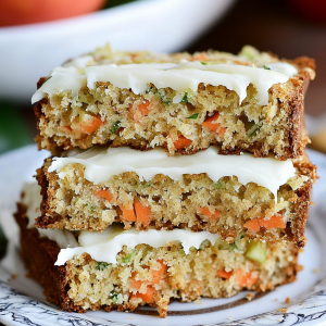 Easy Carrot Apple Zucchini Bread