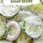 Easy Creamy Cucumber Salad Recipe