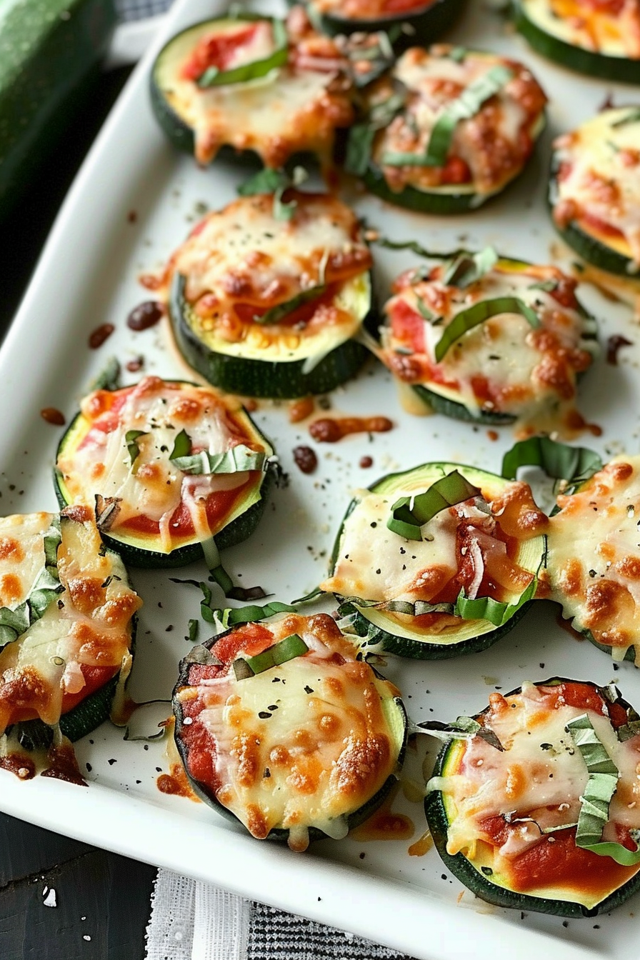 Keto Zucchini Pizza Bites Recipe