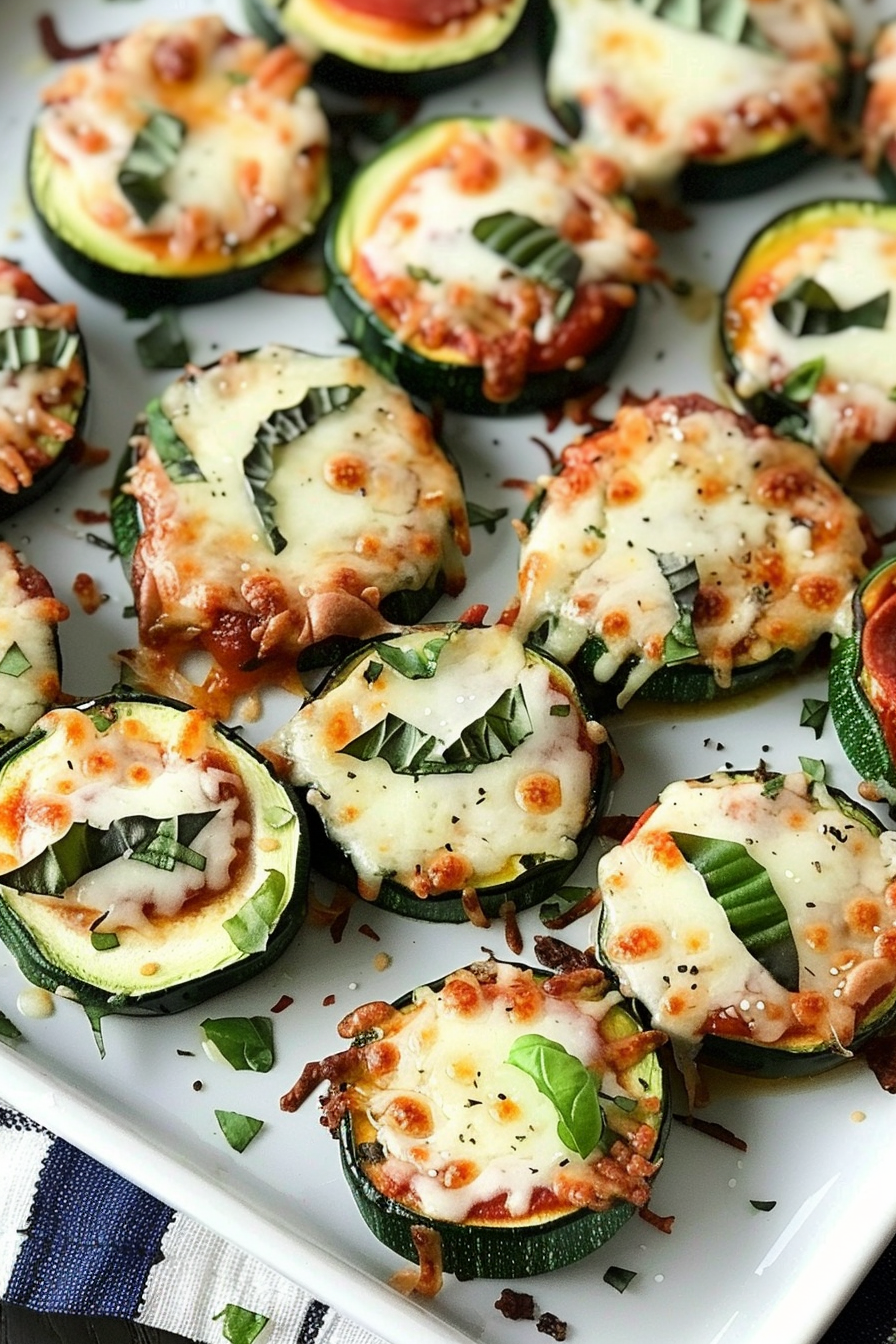 Keto Zucchini Pizza Bites Recipe